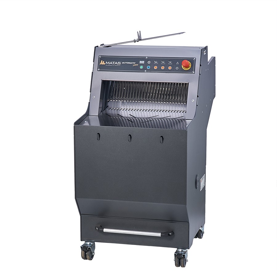 Ekmek Dilimleme Makinası Yatay Poşetlemeli Siyah
