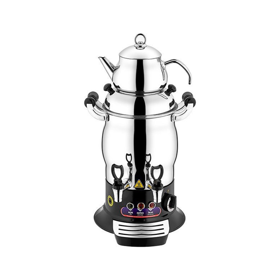 Çay Otomatı Mini Çift Demlikli 40 Bardak 7 Lt 