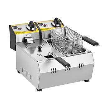 Çift Kapaklı Elektrikli Fritöz 3+3