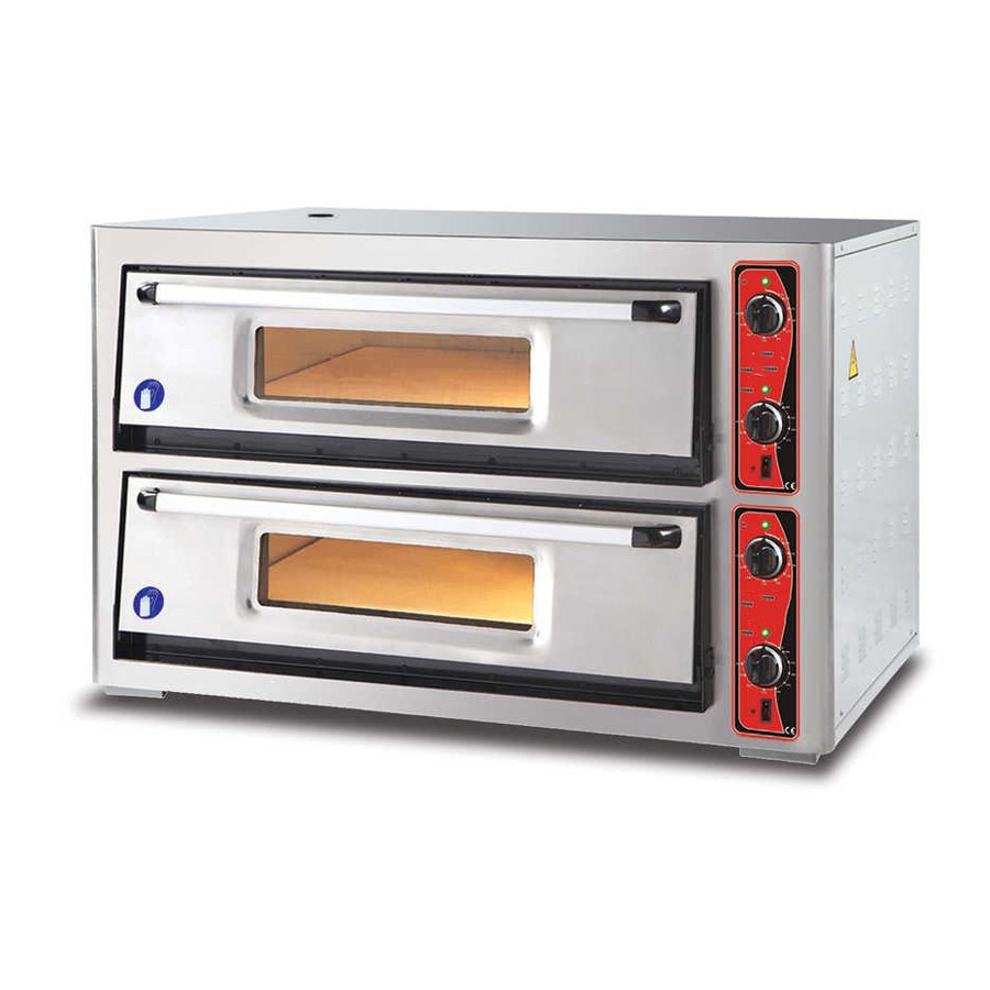 Pizza Fırını Çift Katlı 6262 De 4+4*q30 Elektrikli 