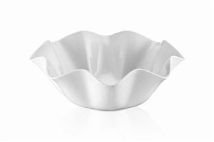Dalgalı Kase 20 Cm Beyaz