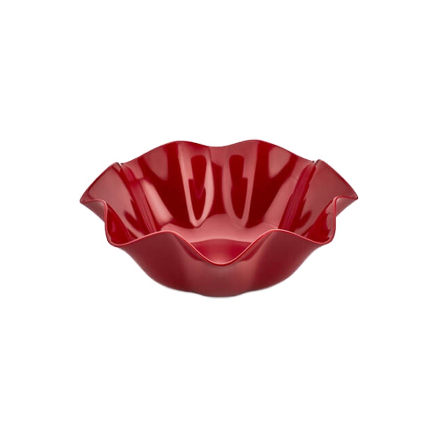Dalgalı Kase 35cm Kırmızı 