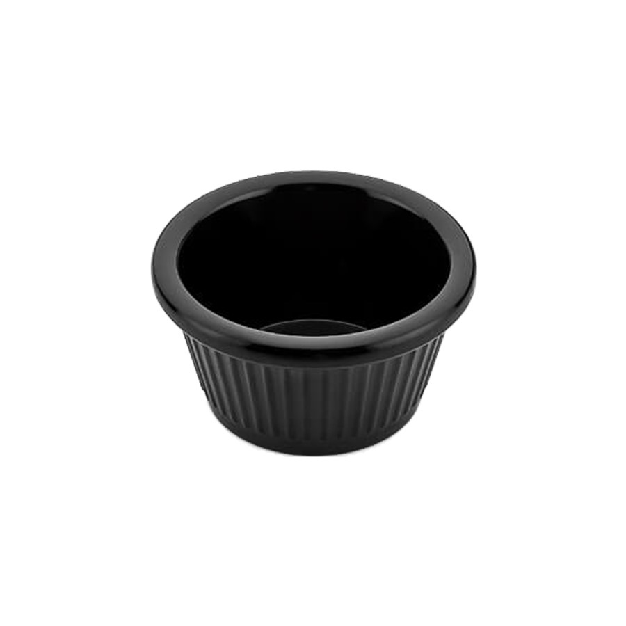 Melamin Reçellik Ramekin 30 Ml 1 Oz Siyah Siyah