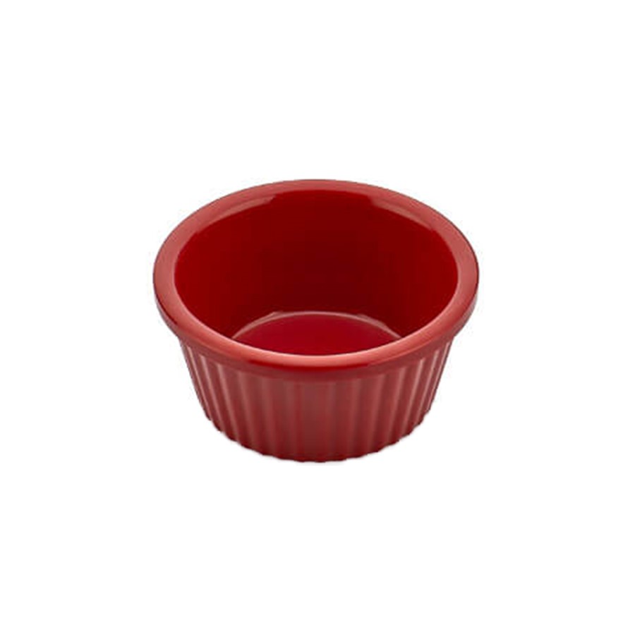 Melamin Reçellik Ramekin 30 Ml 1 Oz Kırmızı Kırmızı