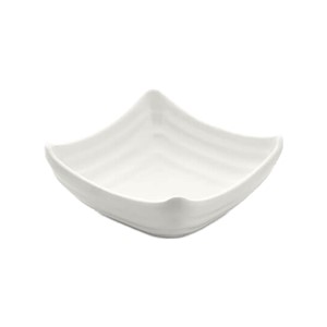 Kare Gondol Ramekin Melamin Sosluk Beyaz 11x11x3,6 