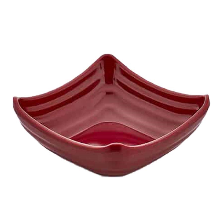 Kare Gondol Ramekin Sosluk Kırmızı 11*11*3,6 H 