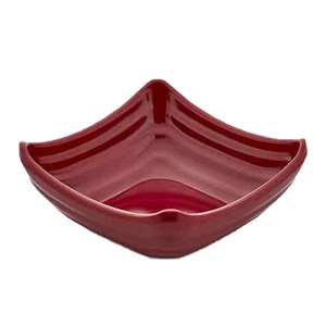 Kare Gondol Ramekin Sosluk Kırmızı 11*11*3,6 H