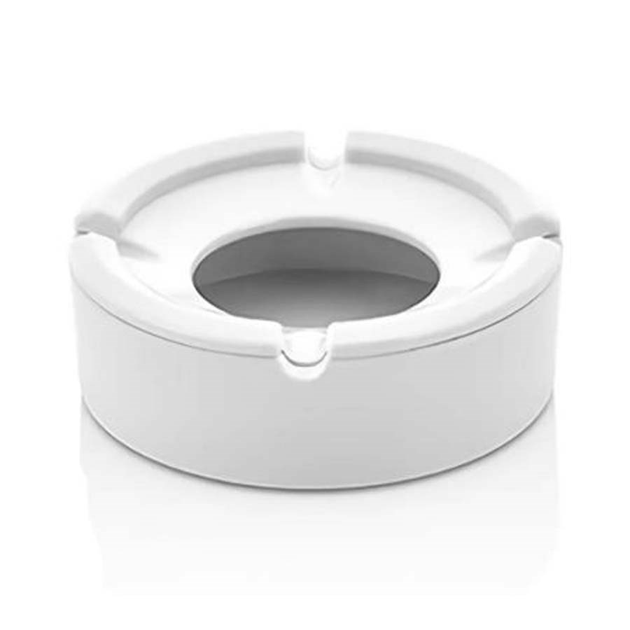 Kül Tablası Yuvarlak 10 Cm Premıum Siyah-Beyaz 