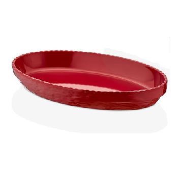 Oval Servis 40*25cm Kırmızı 