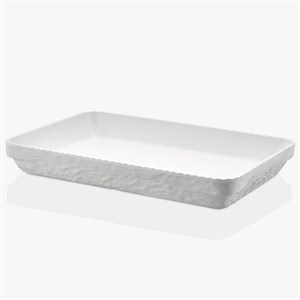 Olie Dikdörtgen Servis Tabak 40*26* 5,1 cm Beyaz