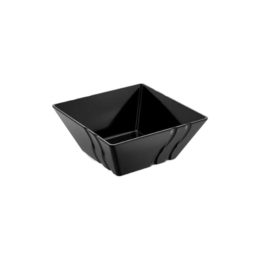 Luxor Kase Melamin 13,8x13,8 cm Siyah Siyah