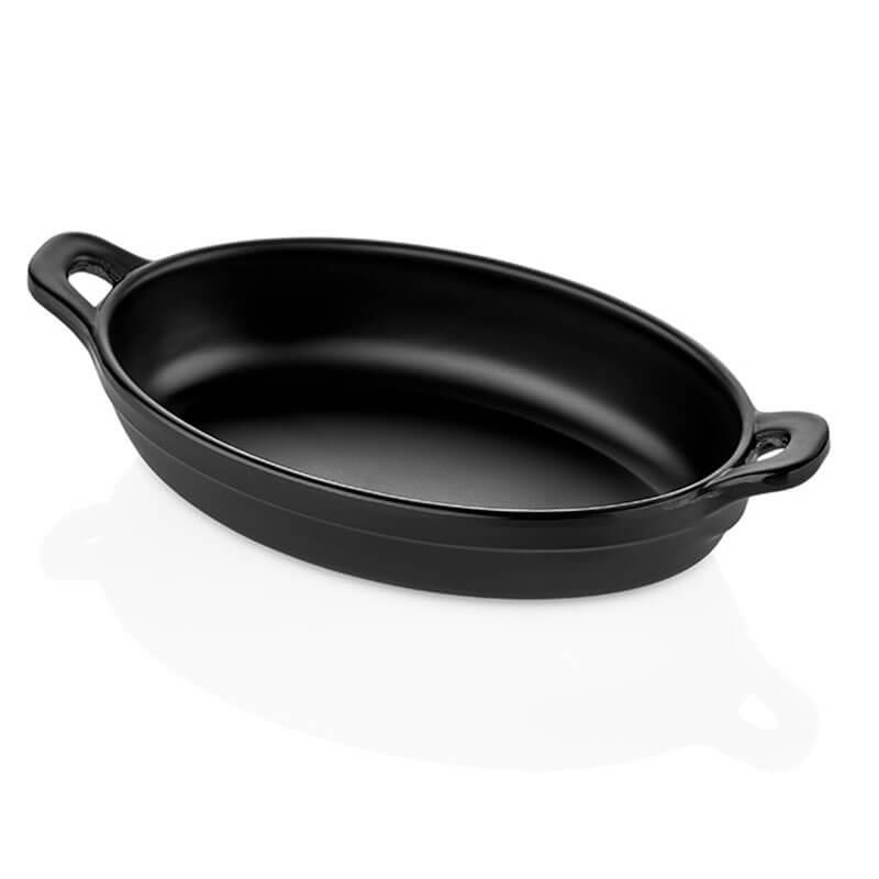 Mini Oval Pan Siyah15x8cm h.3,5cm 