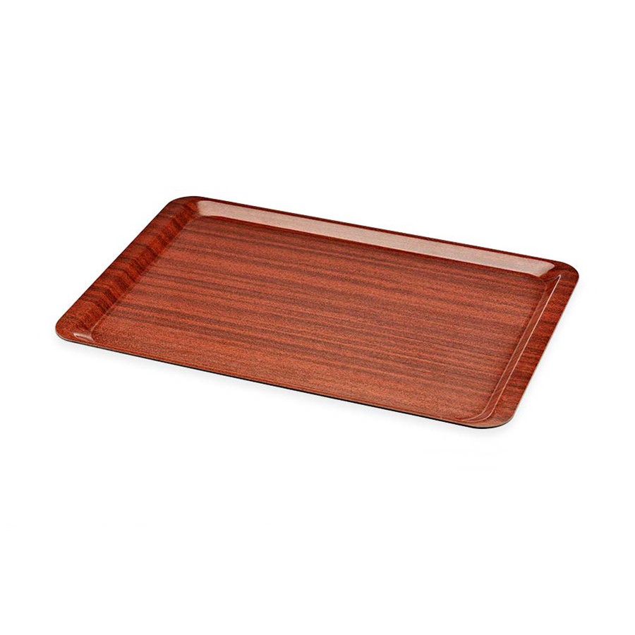 Plastik Tepsi Kaymaz Eko 37x53 cm Kahverengi