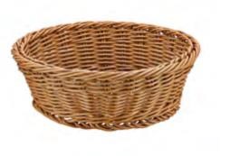 Plastik Yuvarlak Ekmek Sepeti 21*21*7 cm 