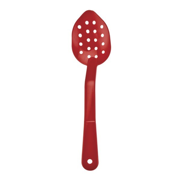 Polikarbon Servis Kaşık Delikli 29 Cm Kırmızı