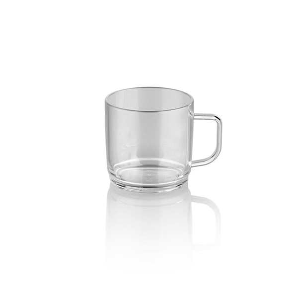 Polikarbonat Çay Kahve Kupası Şeffaf 300 ml