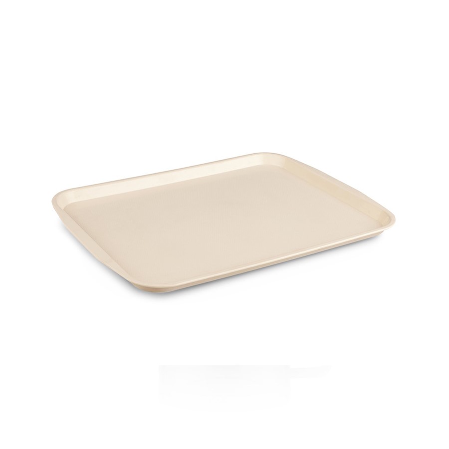 Kırçıllı Servis Tepsisi 37x53 cm Krem