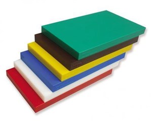 30*50*4 cm Poliüreten Kesim Tahtası/Mavi Beyaz