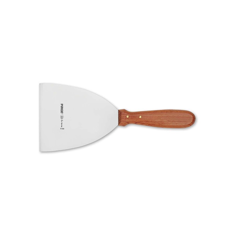 Creme Spatula No. 1 Ahşap Sap 11 cm Kahverengi