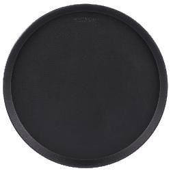 Yuvarlak Camtread Kauçuk Siyah Tepsi 40,5 Cm 