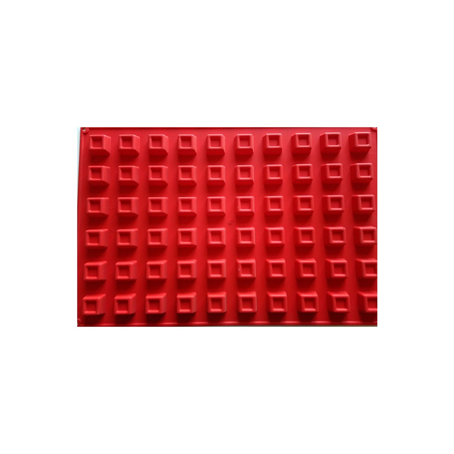 Kare Pedifür Silikon Kalıp 40x60 cm Kırmızı