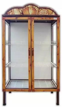 Ekmek Dolabı B-4 Ahşap Desenli 90x55x175 cm Kahverengi