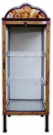 Ekmek Dolabı T-3 Ahşap Desenli 60x55x150 cm Kahverengi