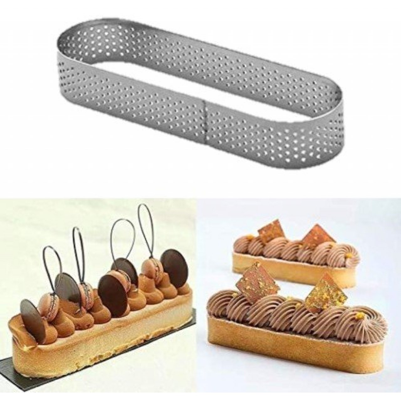 Oval Delikli Tart Kalıbı No:3 