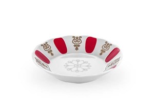 Acem Çay Tabağı 11 Cm Kırmızı Çizgili